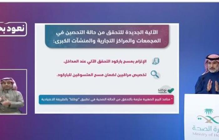 متحدث التجارة: الدخول للمتاجر والمطاعم والمقاهي ل"مكتملي التحصين" بدءاً من هذا الموعد