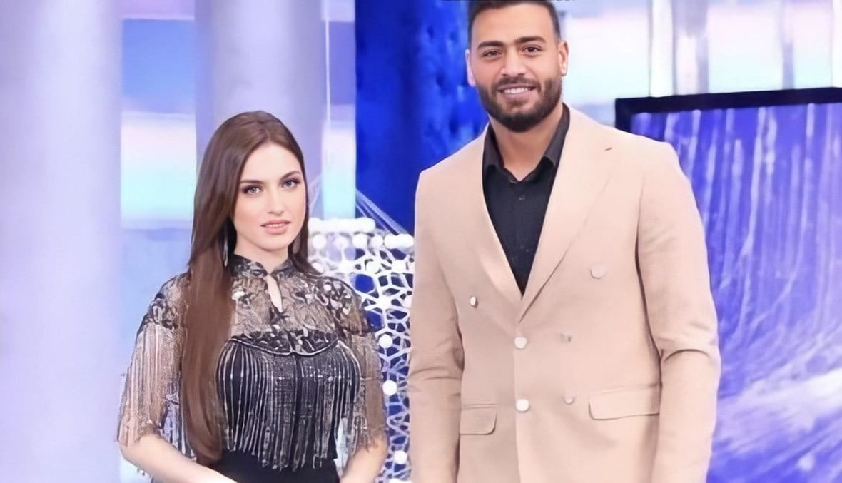 غزل المذيعة ياسمين عز وأبو جبل في حلقة على mbc التفاصيل